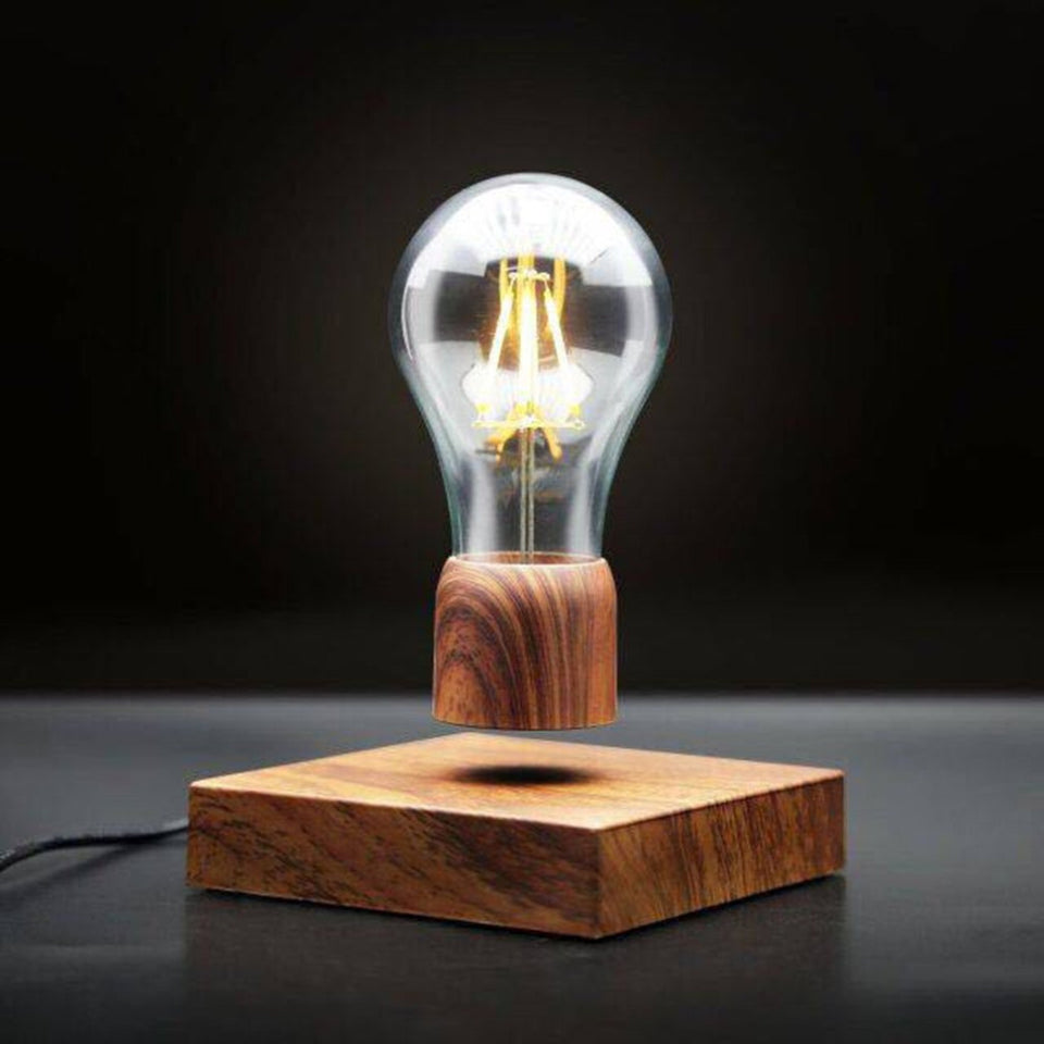 Original Magnetic Levitating Desk Lamp with Wooden Base