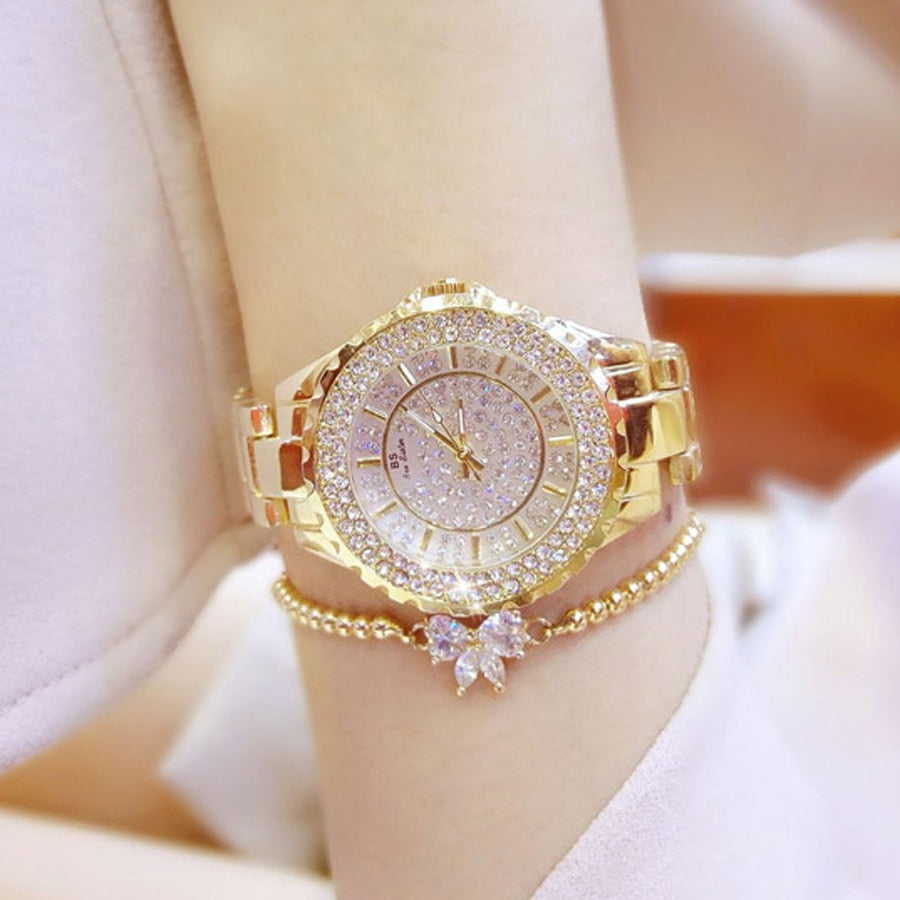 Montre Fashion Designer Luxury Diamond Silver Women Watch