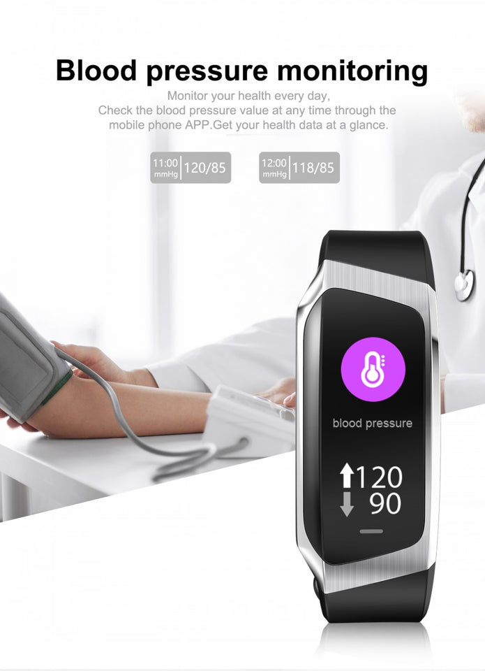 Fitband BP Watch Waterproof Blood Pressure Heart Rate Monitor