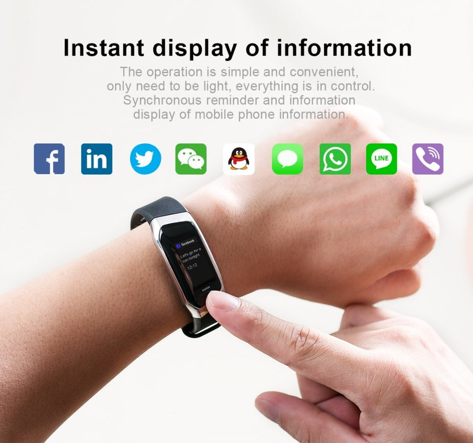 Fitband BP Watch Waterproof Blood Pressure Heart Rate Monitor