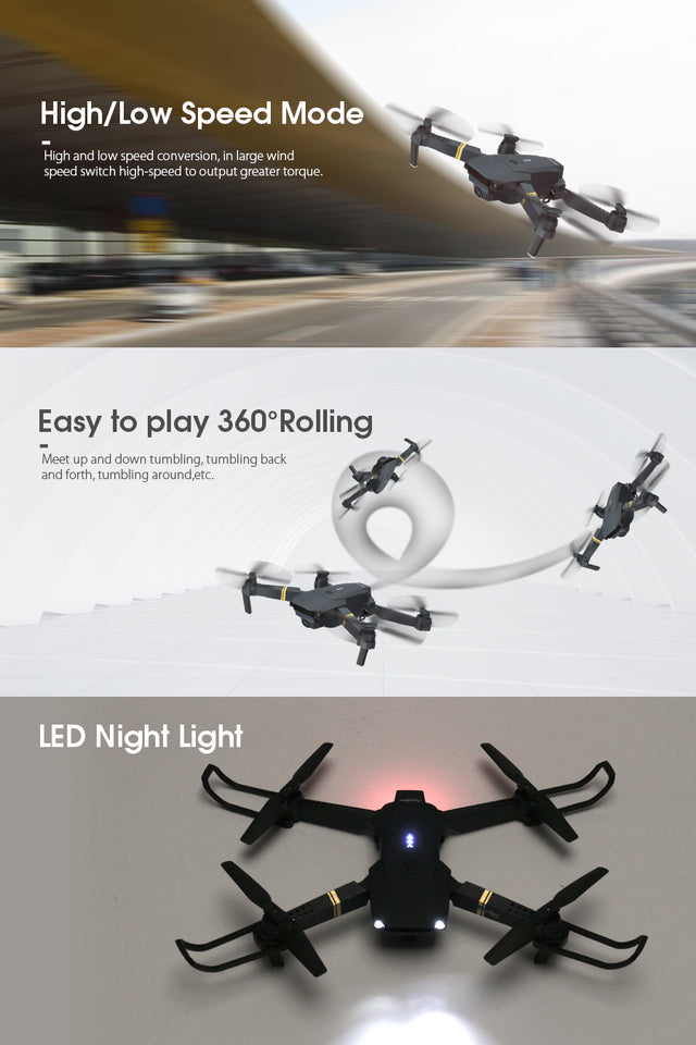 Skyhawk HD Foldable Air Selfie Drone With Camera