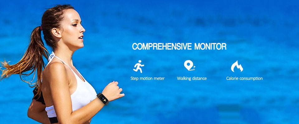 Blood Pressure Heart Rate Smart Watch Bracelet With Sleep Monitor