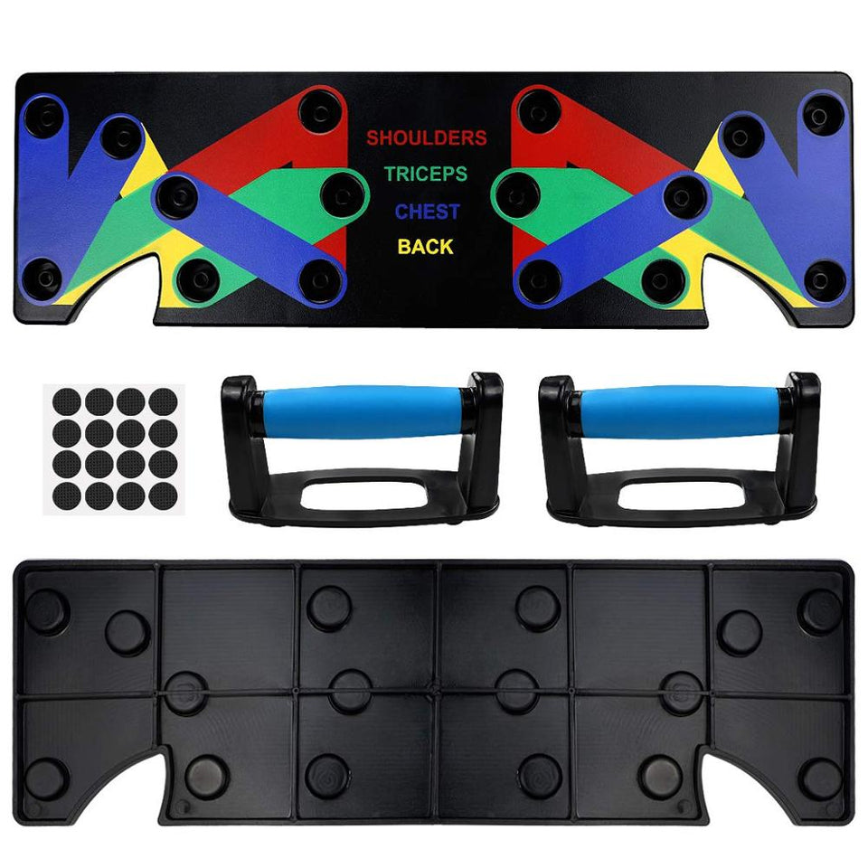 Push Up Rack Board With 9 IN 1 Exercises - Home Gym