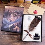 Harry Potter Quill Feather Pen With Wax Sealing And Diary With Admission Letter Gift Set