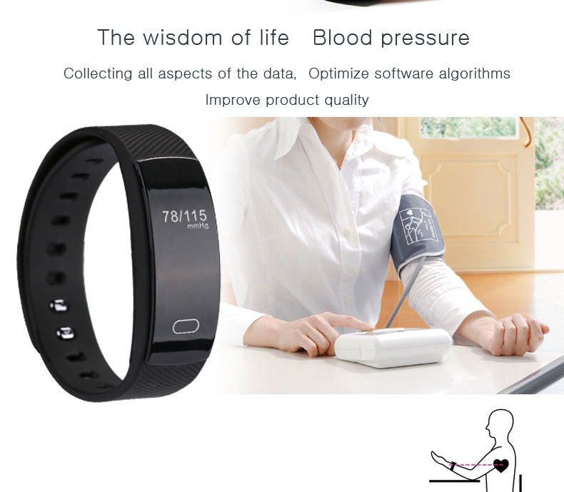 Smart Watch Bluetooth Heart Rate With Message Reminder And Sleep Monitoring for IOS Android