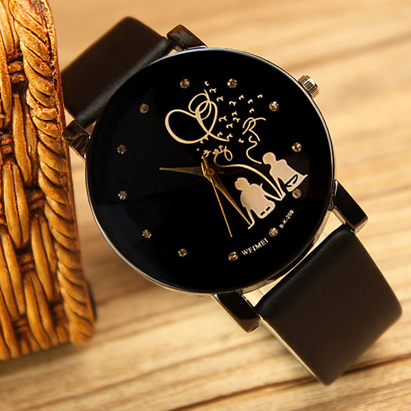 Lovers Special Black Fashion Luxury Women Watch