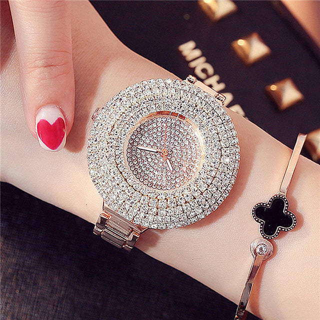 Designer Full Crystal Belt Ladies Watch