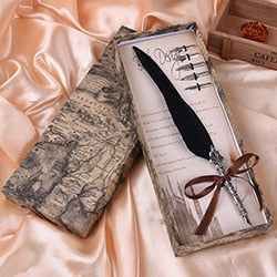 Feather Dip Pen Gift Set