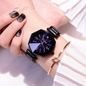 Black Exotic Premier Designer Swiss Quartz Women Watch