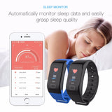 Blood Pressure Heart Rate Smart Watch Bracelet With Sleep Monitor