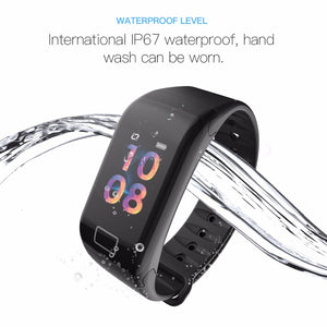 Blood Pressure Heart Rate Smart Watch Bracelet With Sleep Monitor