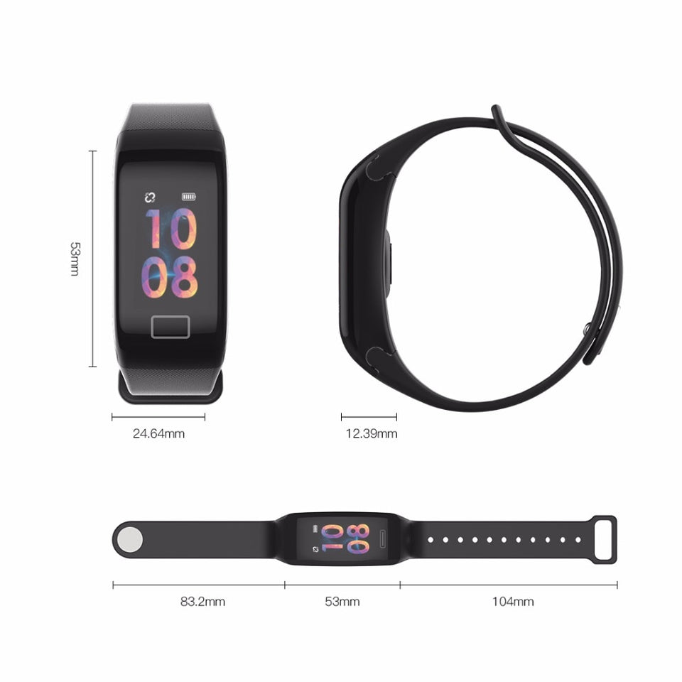 Blood Pressure Heart Rate Smart Watch Bracelet With Sleep Monitor