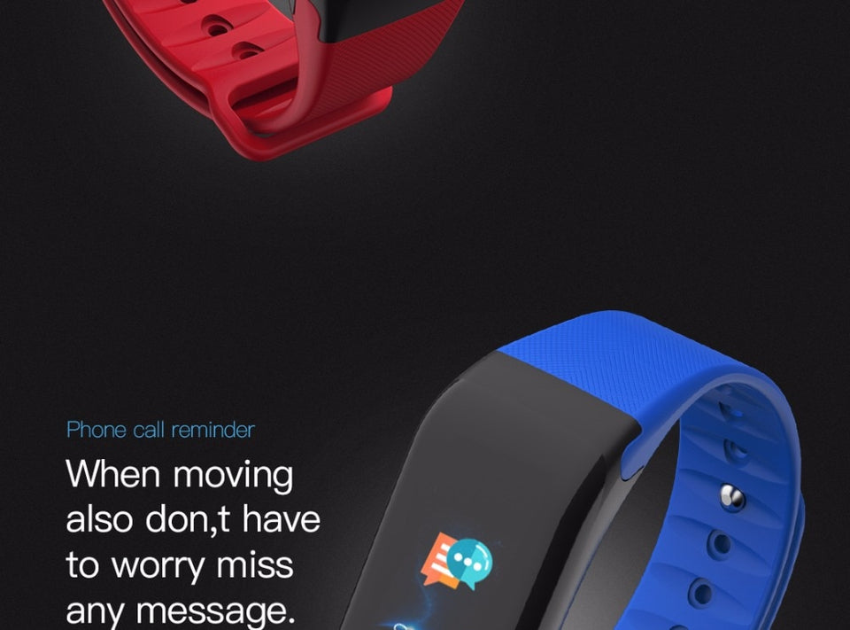 Blood Pressure Heart Rate Smart Watch Bracelet With Sleep Monitor