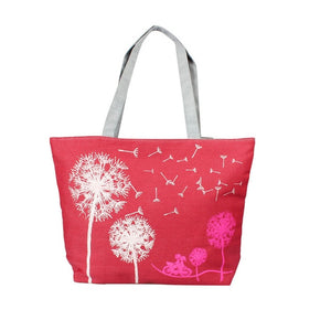 Canvas Printed Women Beach Shopping Tote Shoulder Hand Bag