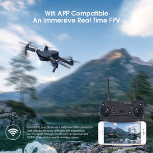 Skyhawk HD Foldable Air Selfie Drone With Camera