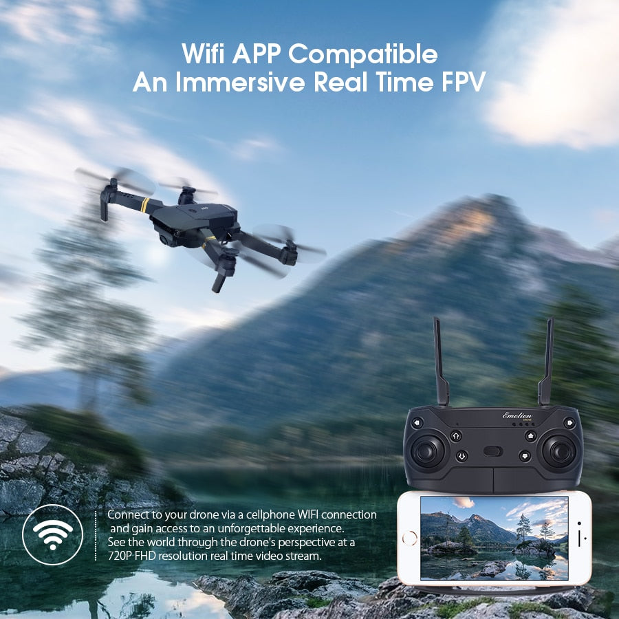 Skyhawk HD Foldable Air Selfie Drone With Camera