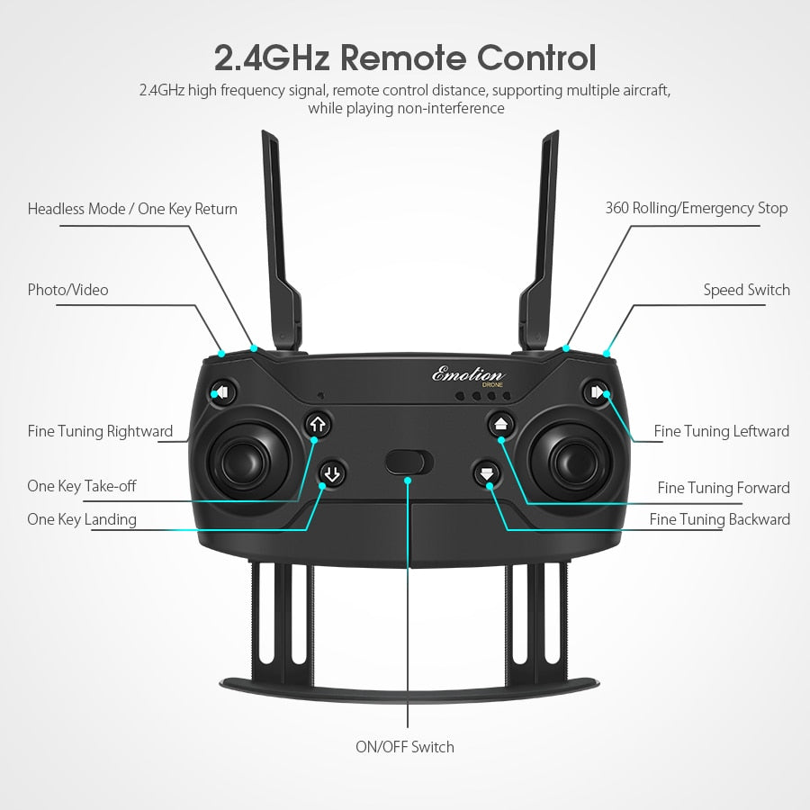 Skyhawk HD Foldable Air Selfie Drone With Camera