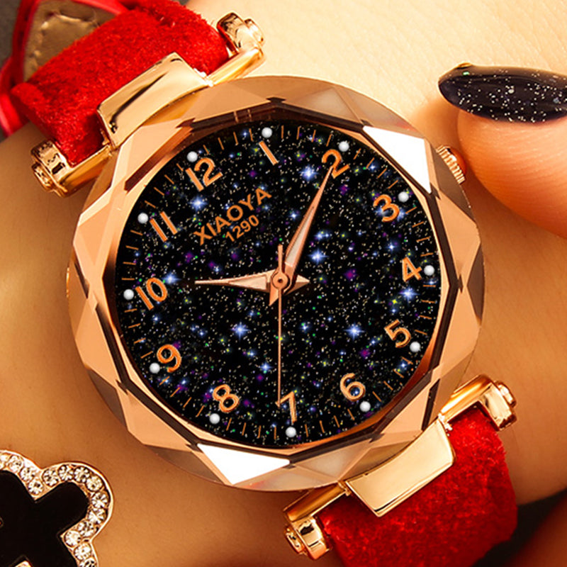 Multiple Colors Galaxy Star Designer Womens Bracelet Watch