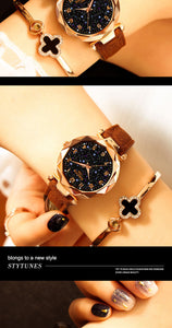 Multiple Colors Galaxy Star Designer Womens Bracelet Watch