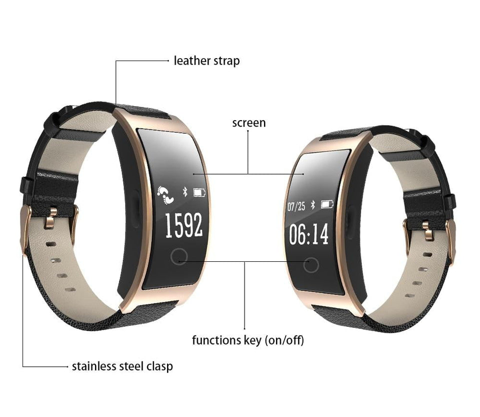 Fitband™ Professional Blood Pressure Smart Watch and Heart Rate Monitor